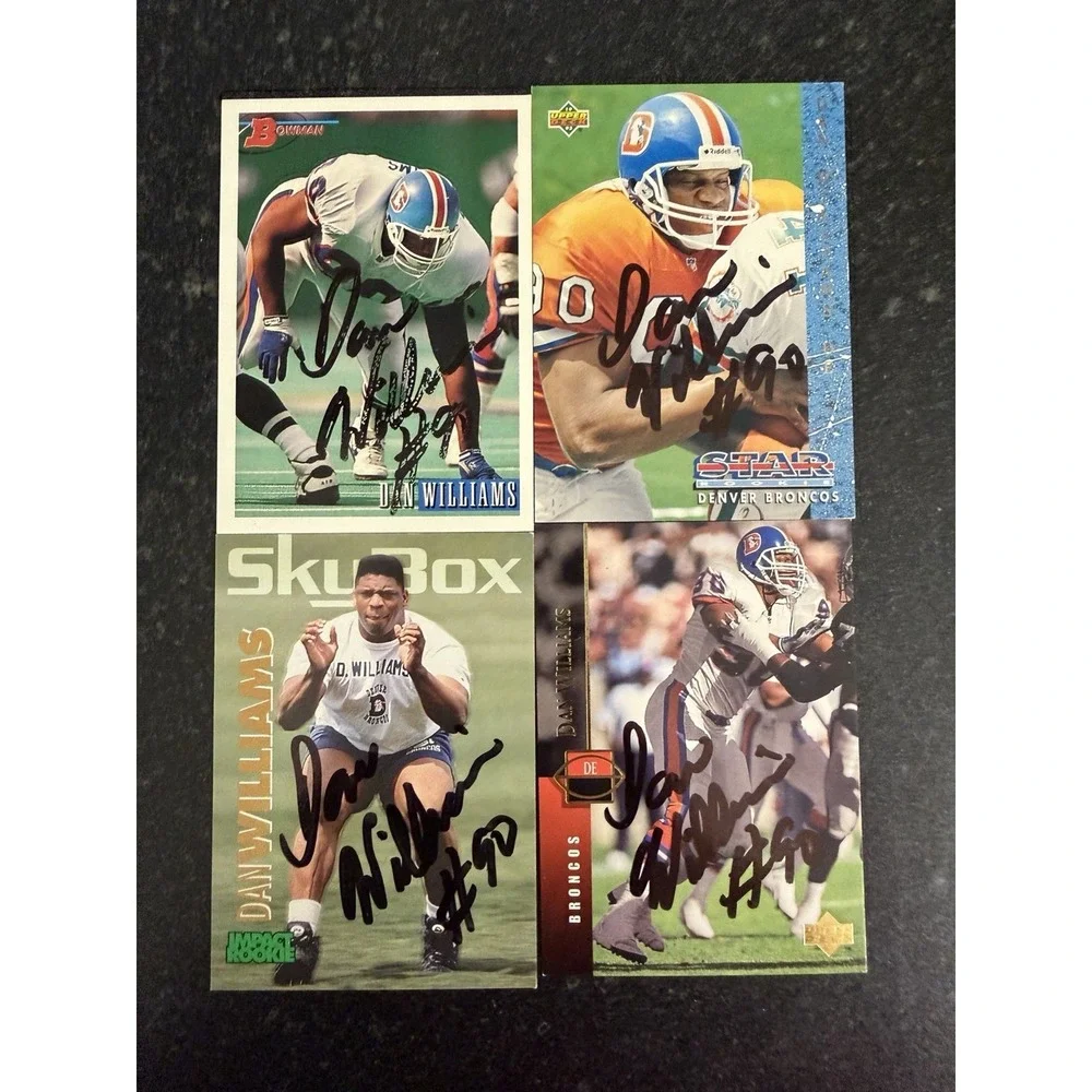 Dan Williams Auto Lot‎ (24) Denver Broncos Signed Cards 1993 Rookie Era